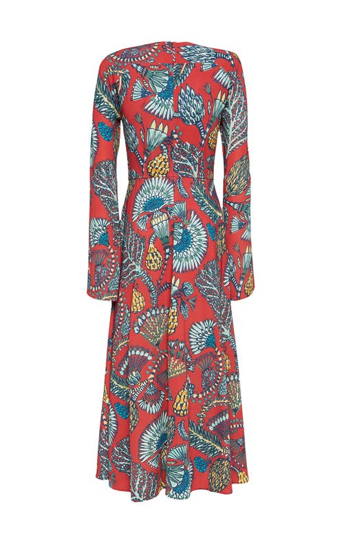 La Doublej Farfalla Dress In Sicomore Red