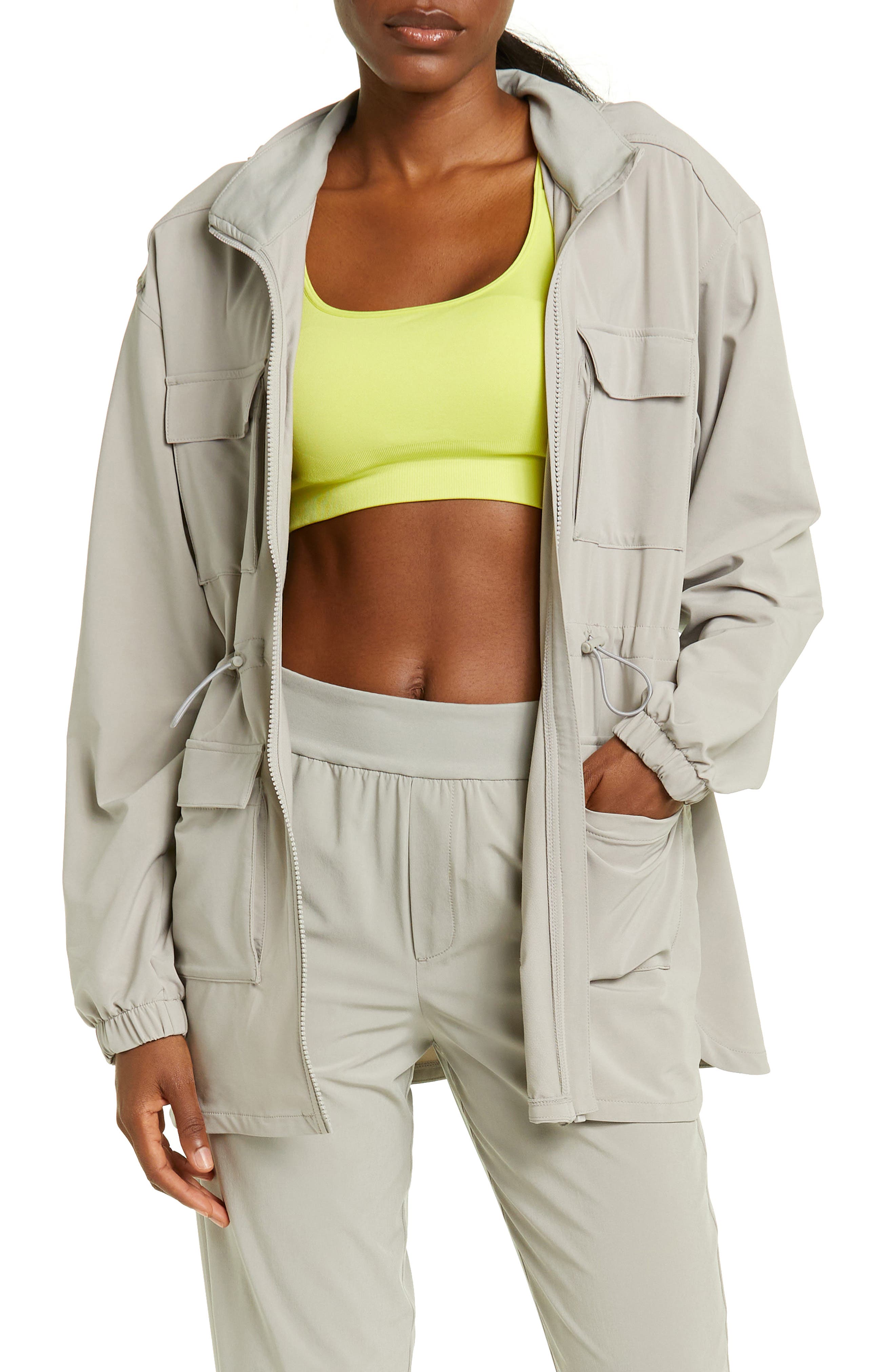 Zella Getaway Hooded Utility Jacket 