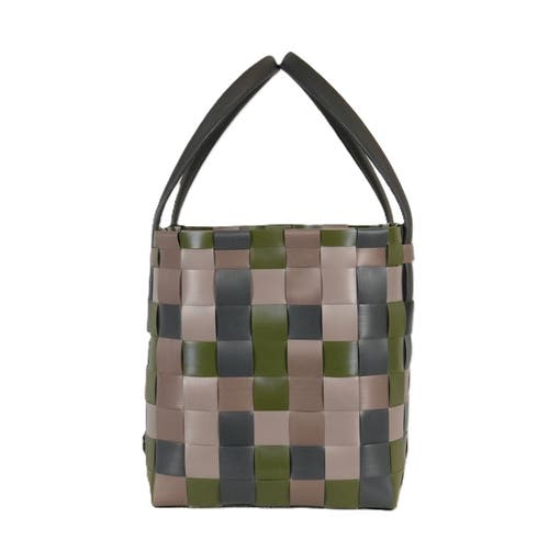 Shop Handed By Color Block Recycled Tote Bag In Camo Mix