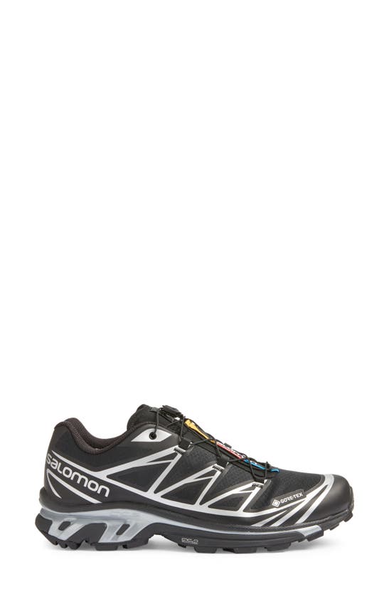 Shop Salomon Gender Inclusive Xt-6 Gore-tex® Waterproof Sneaker In Black/black/ftw Silver