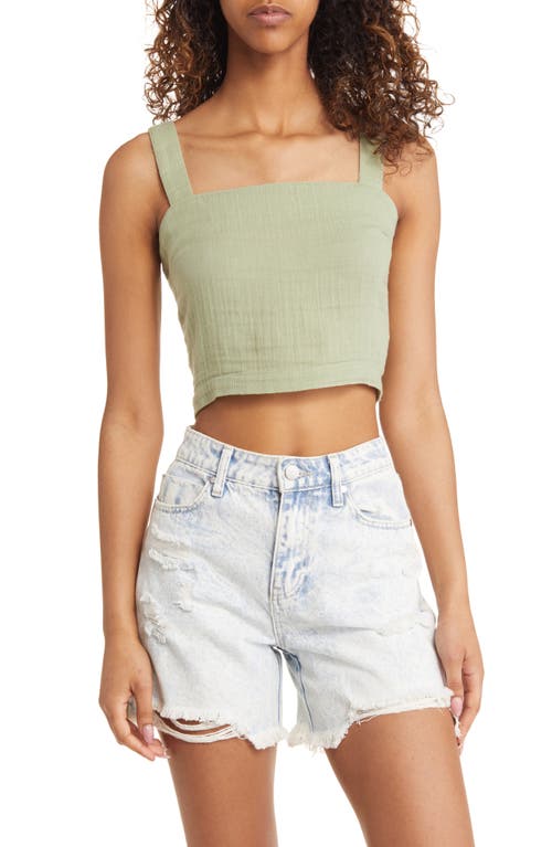 Rip Curl Premium Surf Crop Tank Mid Green at Nordstrom,