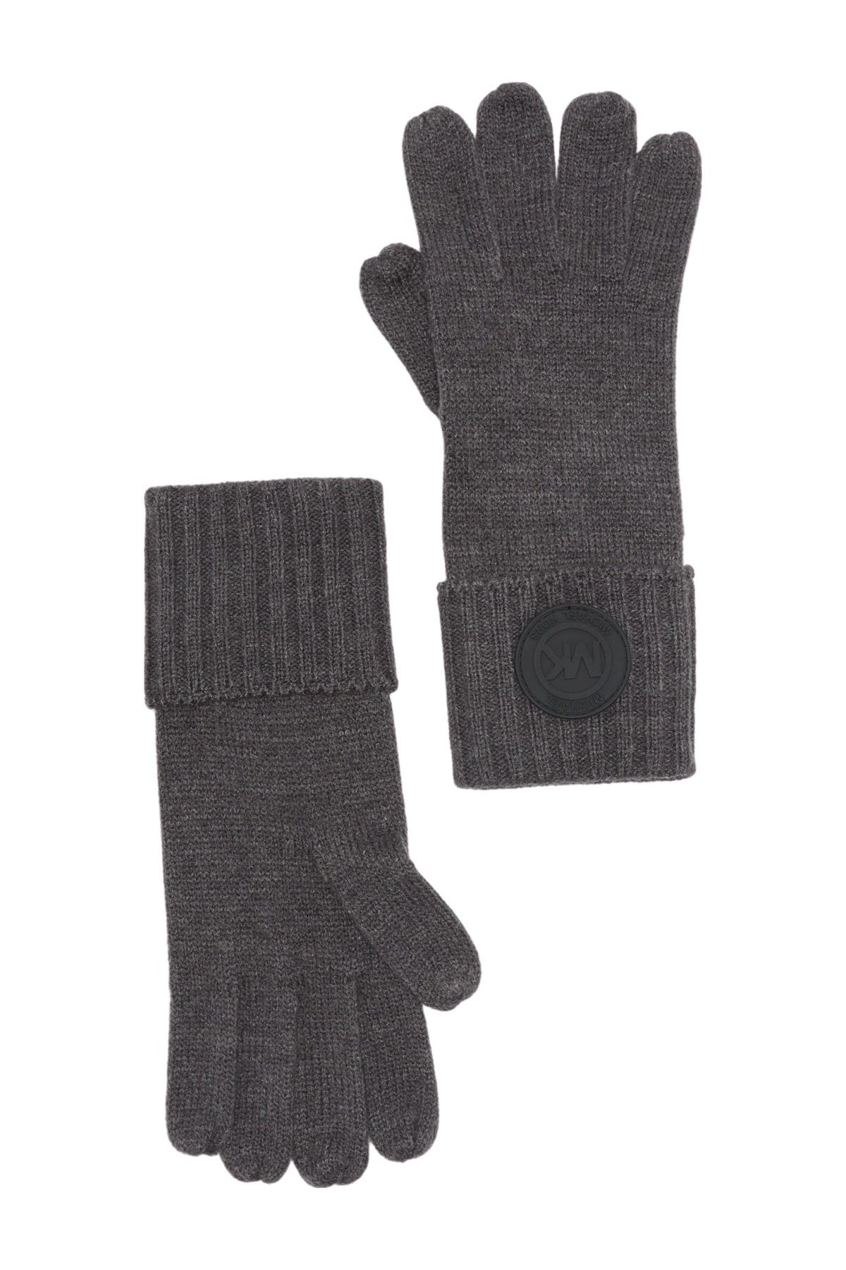Michael Kors | Rib Rubber Patch Gloves 