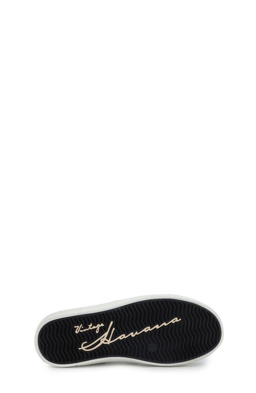 Vintage Havana Kids' Vail Sneaker In White/taupe Pop