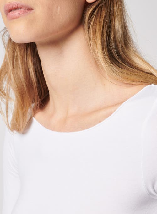 MAJESTIC MAJESTIC FILATURES SOFT TOUCH 3/4 SLEEVE MERROW EDGE BOATNECK T-SHIRT 