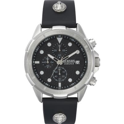 Versus Versace Arrondissement Chronograph Leather Strap Watch, 4m