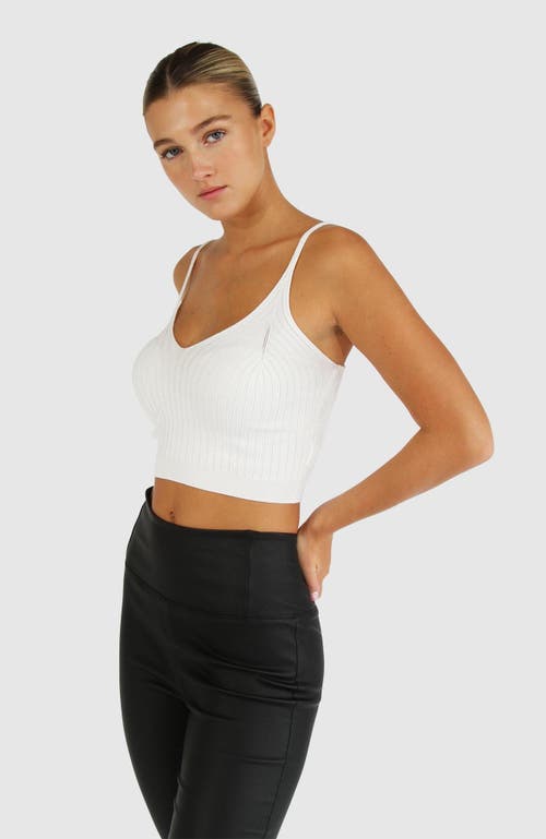 Belle & Bloom All I Need Knit Crop In Cream
