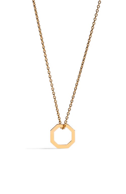 JEM Paris 18K Gold Octagon Pendant Necklace in 18K Yellow Gold