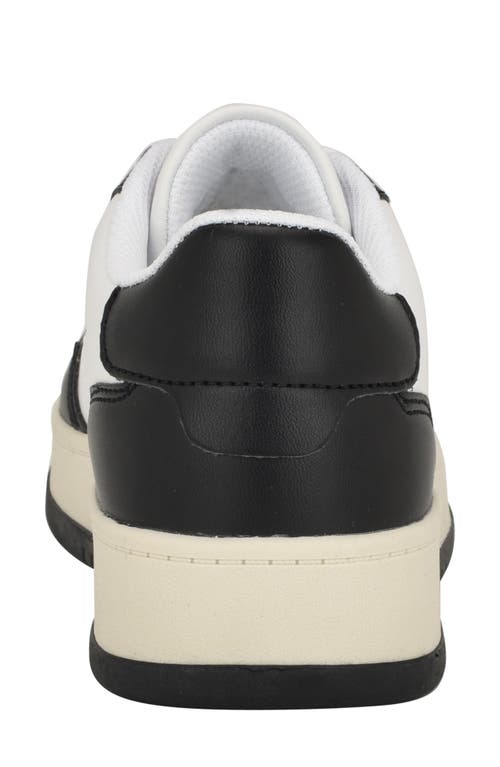 Shop Calvin Klein Rhean Sneaker In White/black Multi