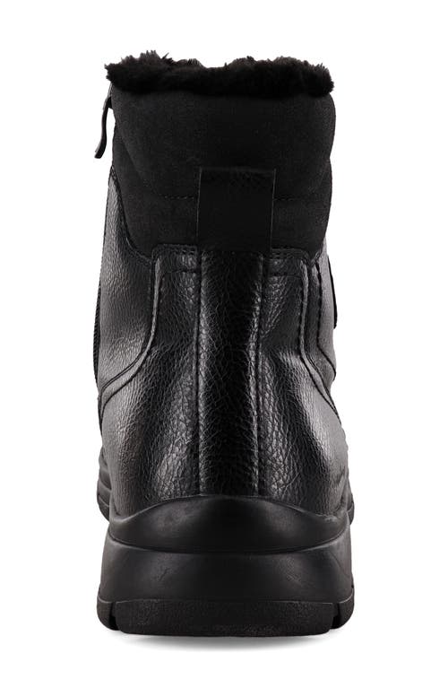 Aquatherm By Santana Canada Driver Faux Leather Ankle Boot In Black