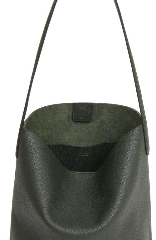 Shop Mansur Gavriel Everyday Cabas Leather Hobo Bag In Seaweed