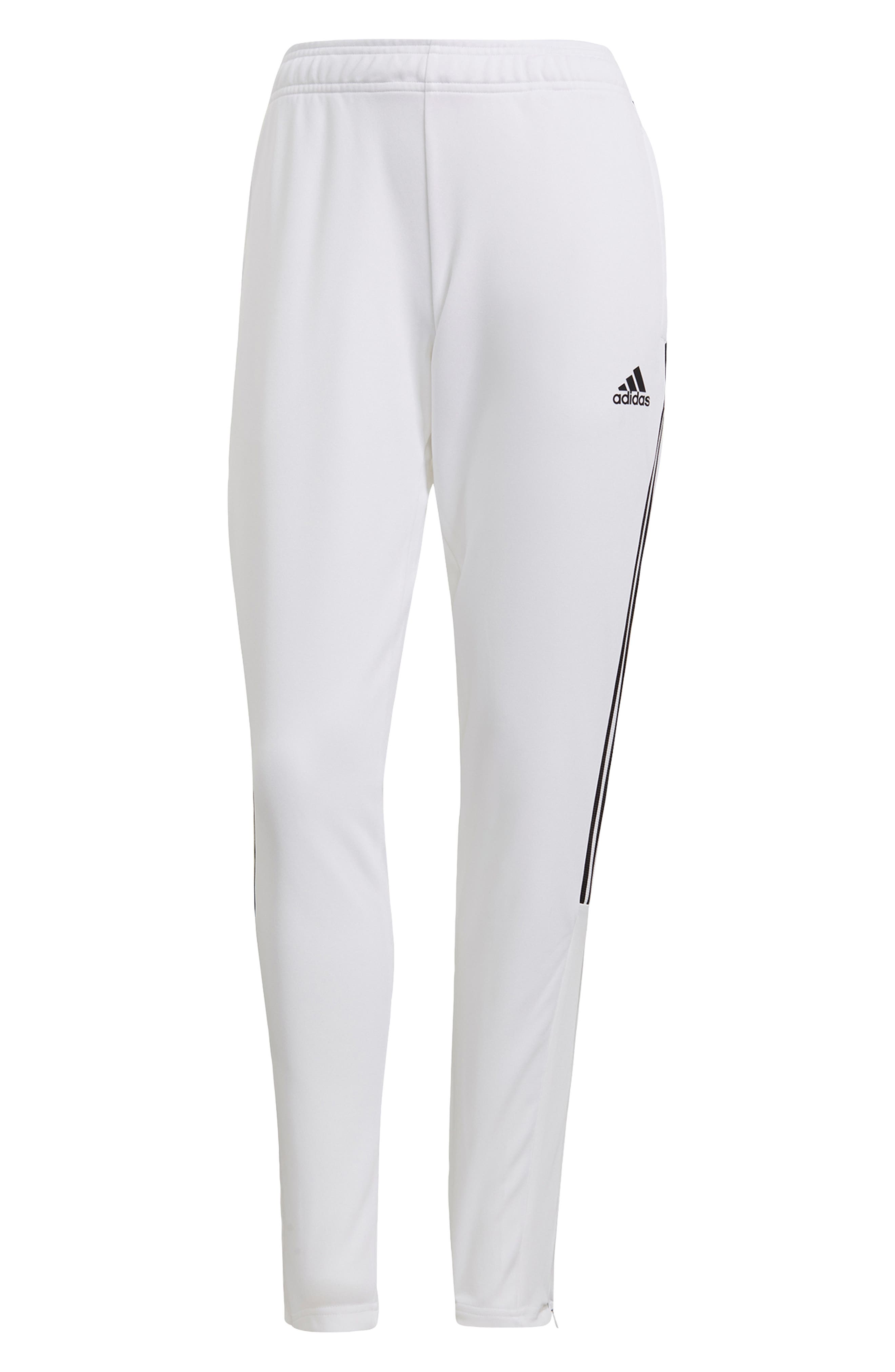 white adidas track pants womens