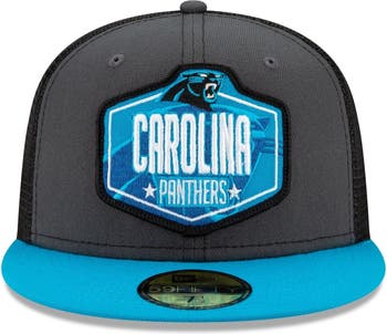 Men's New Era Graphite/Blue Carolina Panthers 2021 NFL Draft On-Stage  59FIFTY Fitted Hat