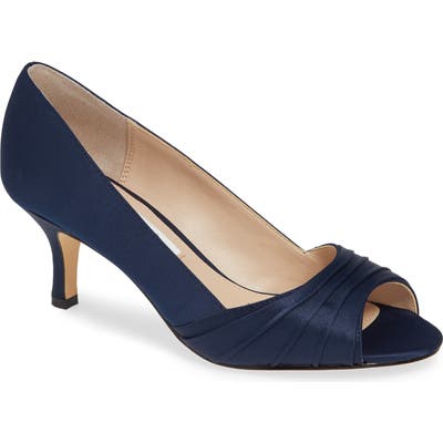 Nina Chezare Peep Toe Pump W - Blue