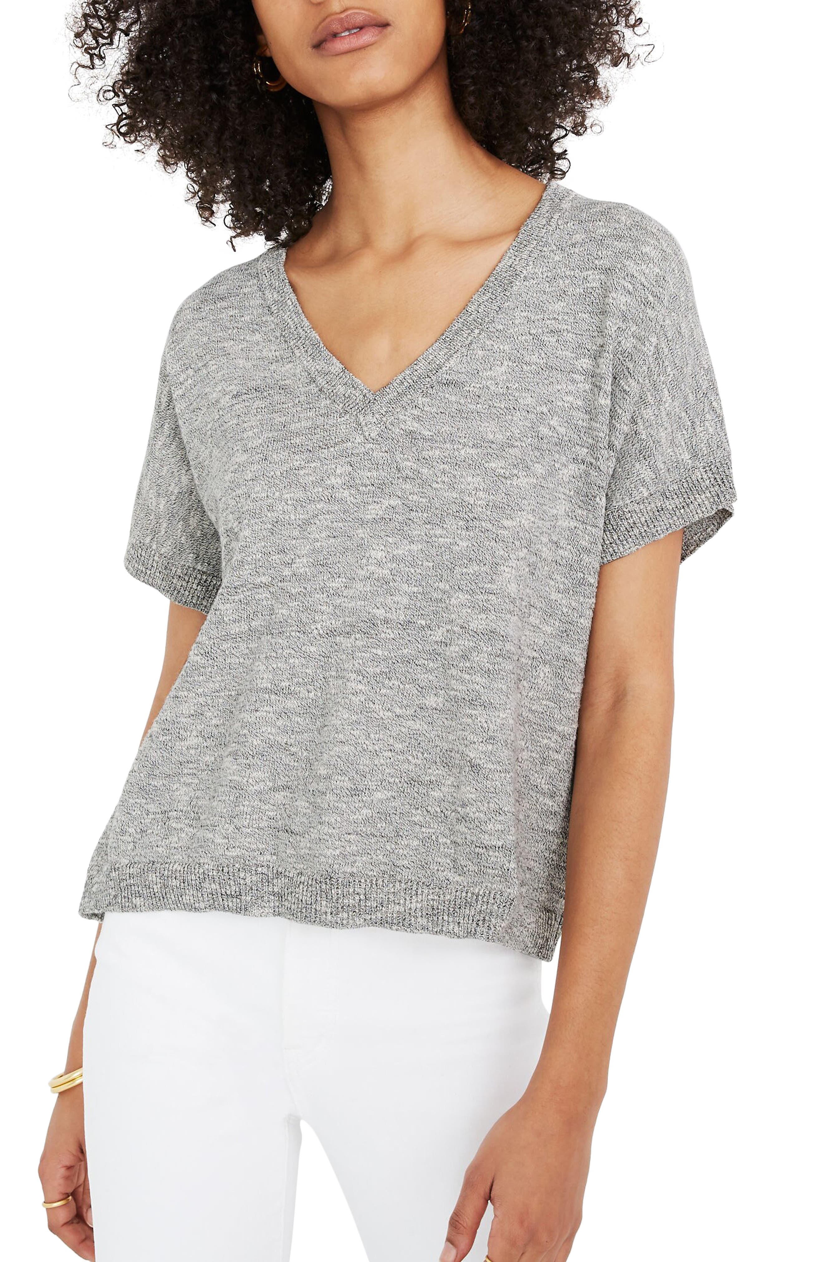 madewell short sleeve sweater