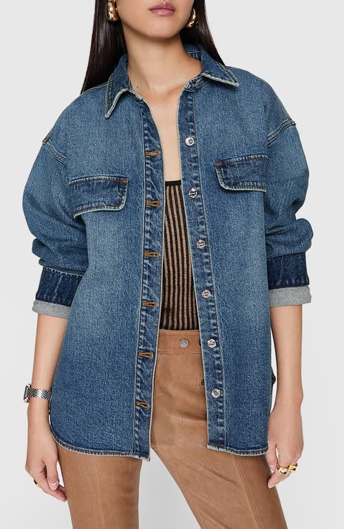 Rebecca Minkoff Jamie Denim Shirt Jacket In Watts Wash