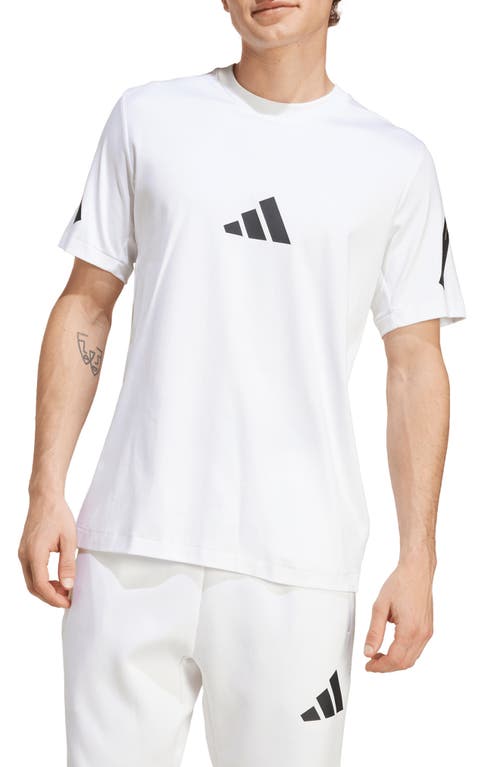 Shop Adidas Sportswear Z.n.e. Performance Graphic T-shirt In White