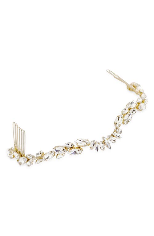 Brides & Hairpins Zila Crystal Crown Comb in Gold at Nordstrom