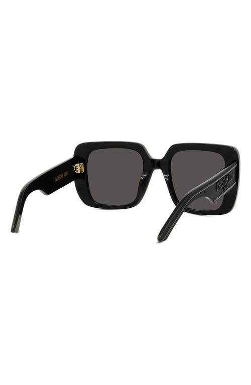 Shop Dior Wil S3u 55mm Square Sunglasses In Black/grey