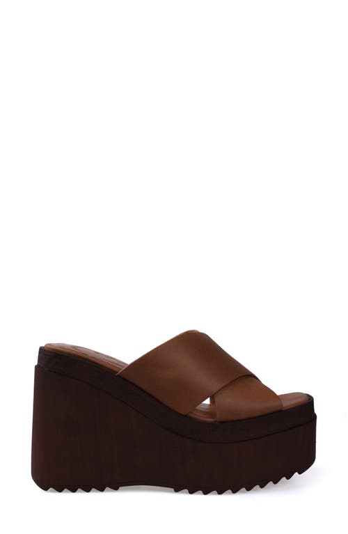 Candies Candie's Galina Platform Wedge Sandal In Tan