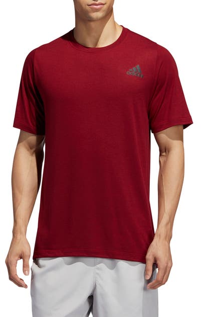 Adidas Originals Technical Crewneck T-shirt In Active Maroon