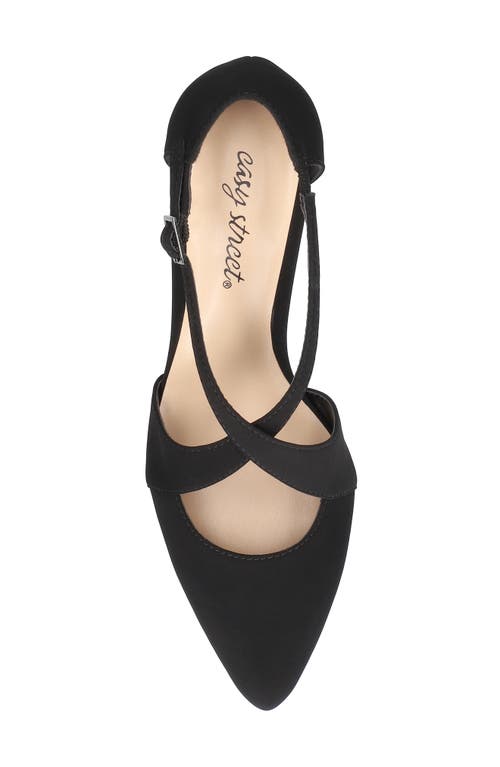 Shop Easy Street Elegance Pointed Toe Pump In Black Lamy