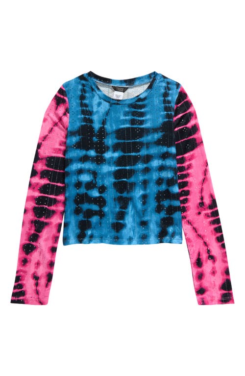 Shop Truce Kids' Tie Dye Long Sleeve T-shirt In Multi