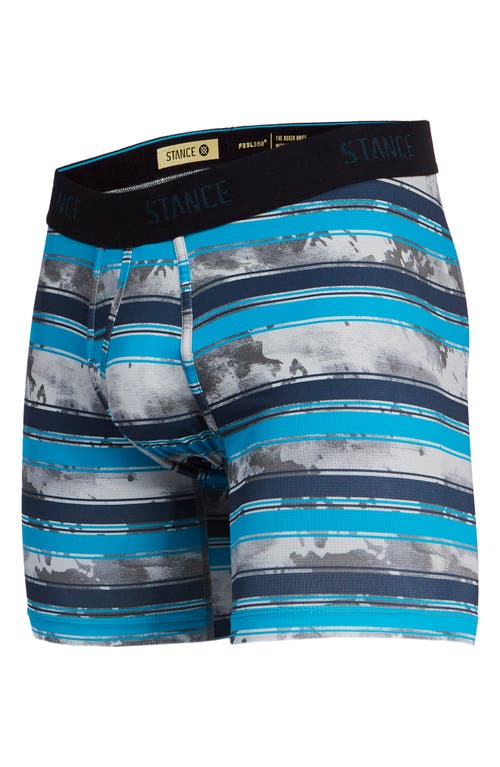 Stance Loop Trooper Stripe Performance Mesh Boxer Briefs in Blue at Nordstrom, Size Medium