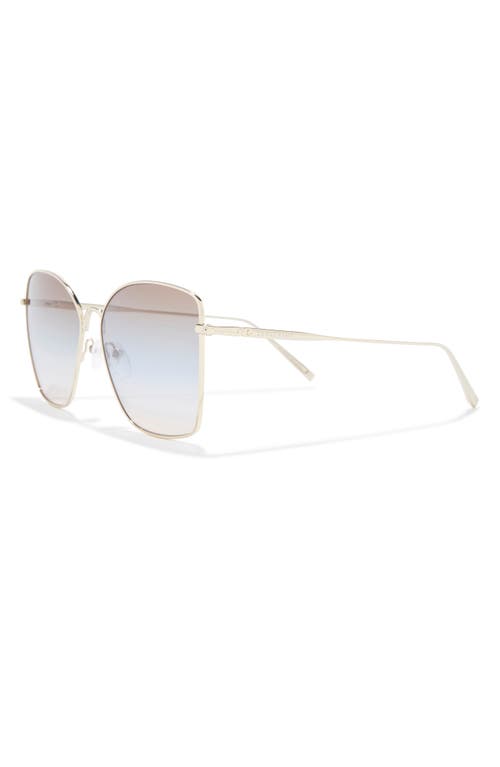 Longchamp Roseau 60mm Gradient Square Sunglasses In Gold/green/azure
