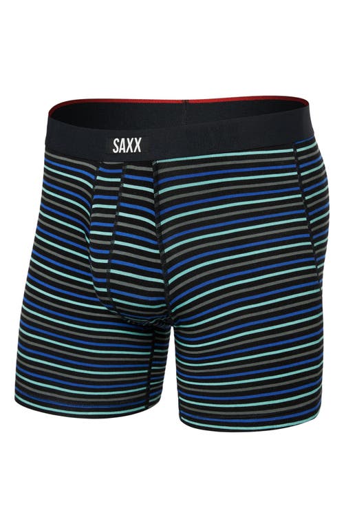 Saxx Vibe Xtra Super Soft Boxer Briefs In Gents Stripe-sport Blue