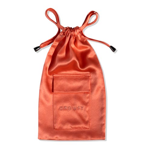 Drowsy Sleep Co . Silk  Carry Pouch In Summer Coral