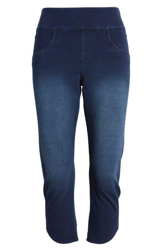 Hue Game Changing Crop Leggings In Dark Rinse