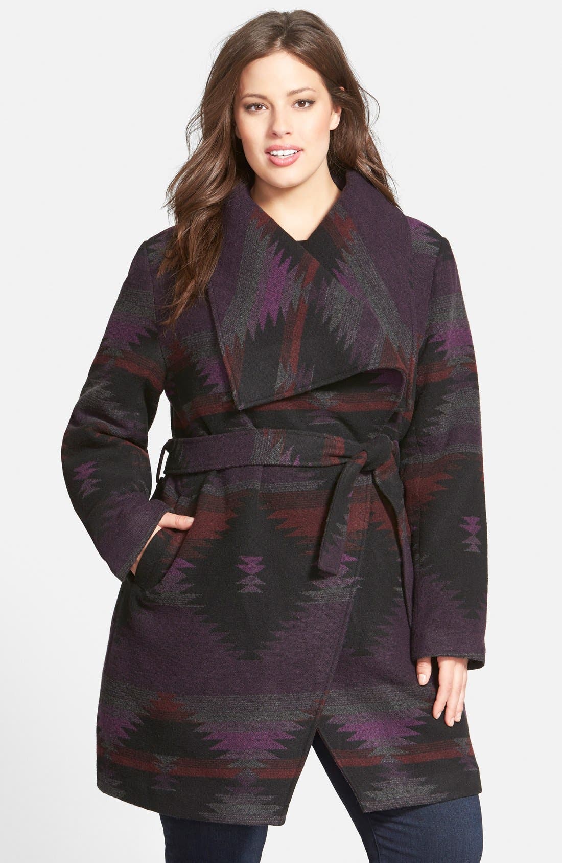 aztec wrap coat