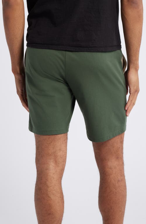 Shop Hugo Boss Boss Drawstring Waist Shorts In Dark Green