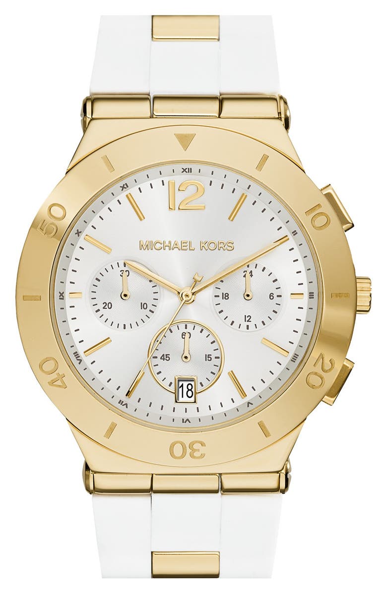 Michael Kors 'Wyatt' Chronograph Silicone Strap Watch, 40mm | Nordstrom