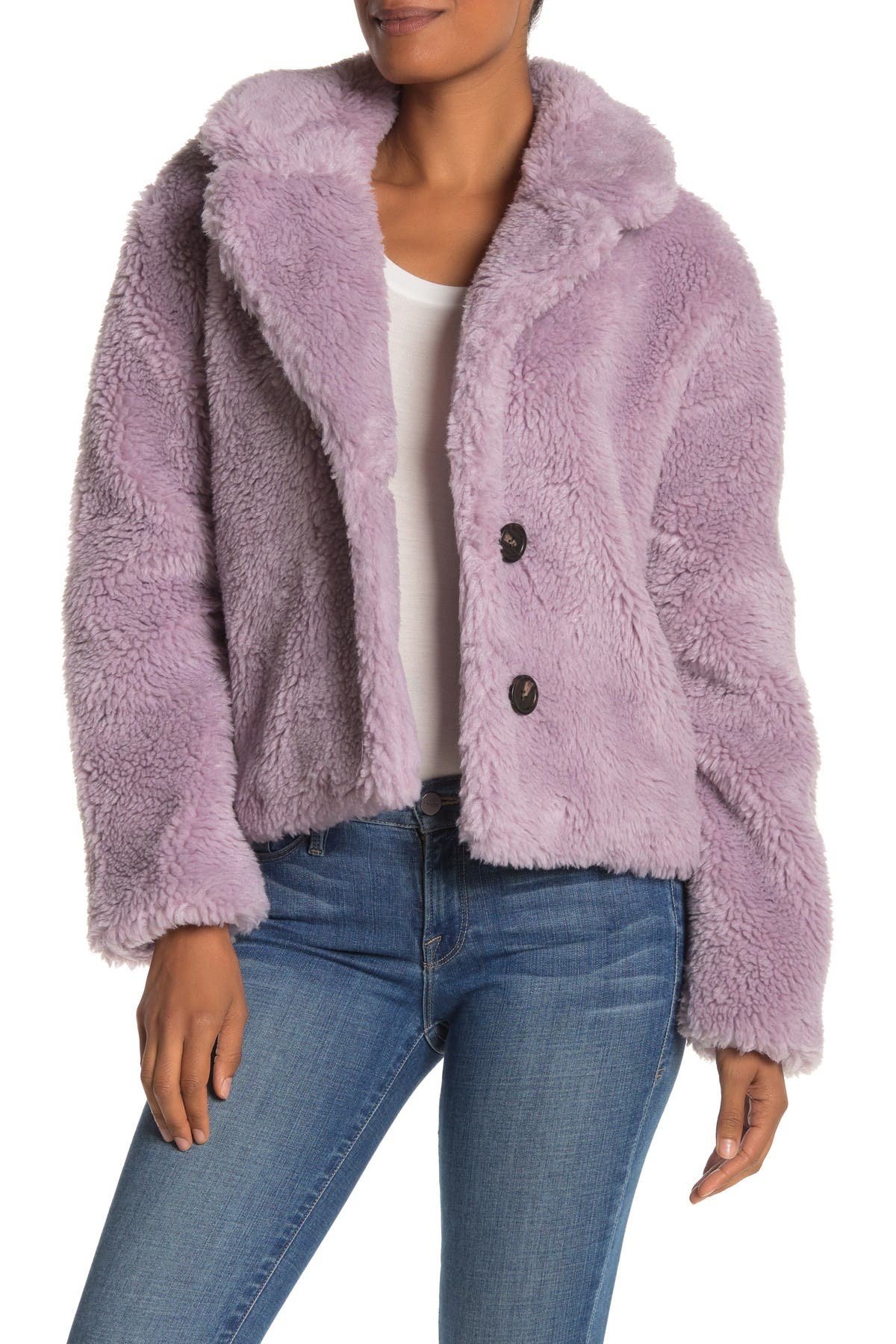 Avec Les Filles Cropped Faux Fur Jacket Nordstrom Rack 6773