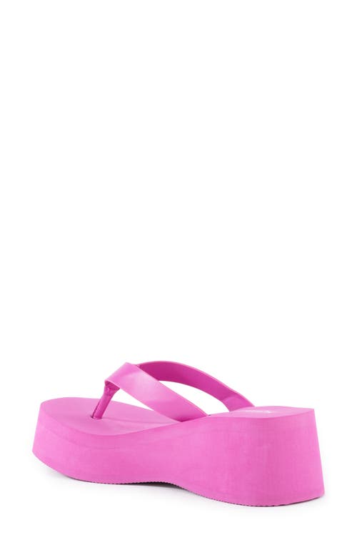 Seychelles Skyscraper Platform Flip Flop In Fuchsia