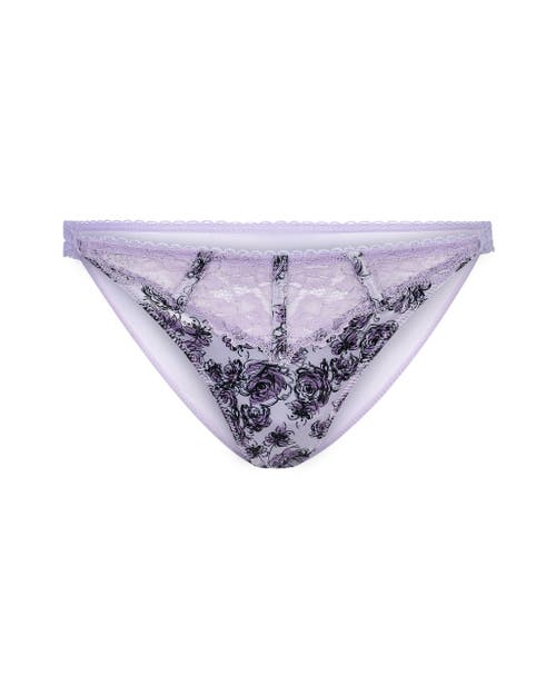 Shop Adore Me Rochelle Bikini Panties In Floral Purple