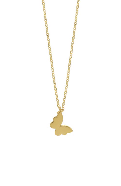 Bony Levy 14K Gold Mini Butterfly Pendant Necklace in 14K Yellow Gold at Nordstrom, Size 18
