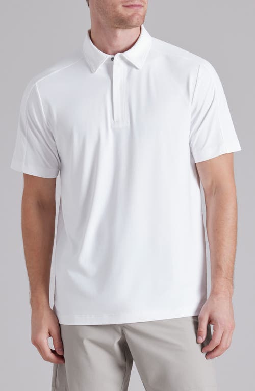 Shop Rhone Momentum Quarter Zip Polo In Bright White