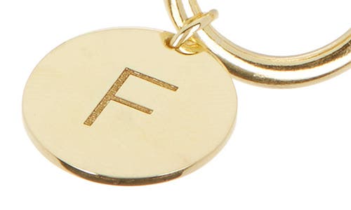 Meshmerise Love Knot Initial Bracelet In Yellow-f