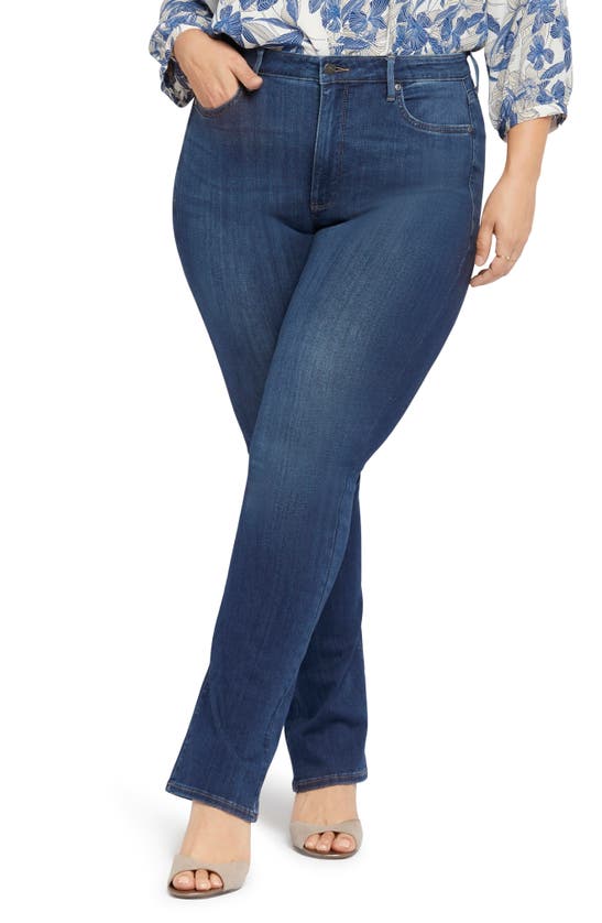 Shop Nydj Slim Bootcut Jeans In Blue Moon