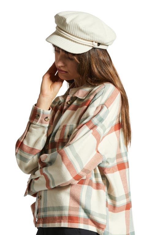 Brixton Fiddler Corduroy Cap In Dove