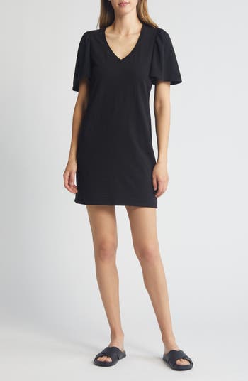 Nation LTD Mallory Flutter Sleeve T Shirt Dress Nordstrom