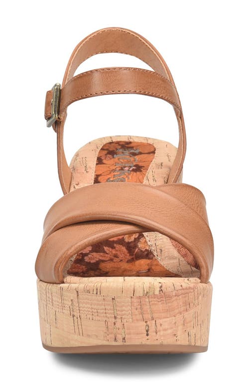 Shop Korks Calda Platform Sandal In Light Tan