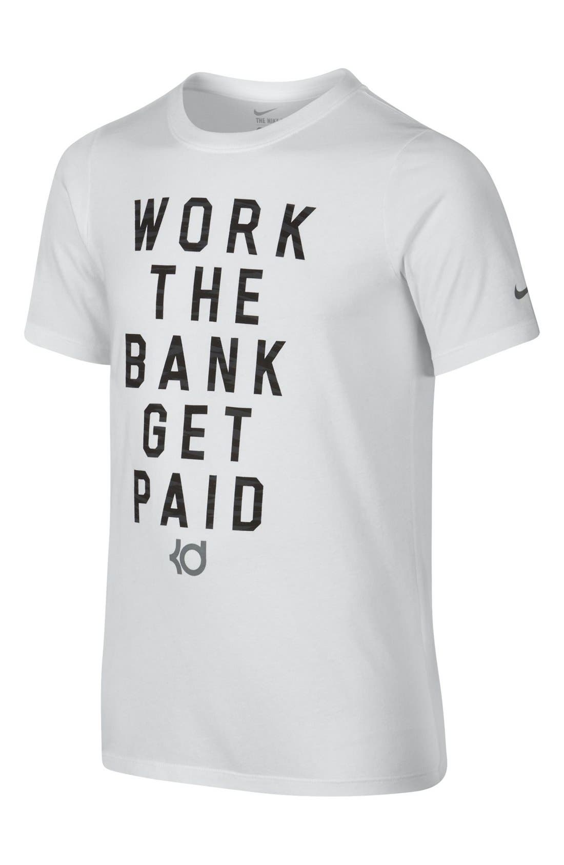 Nike 'KD - Work The Bank Get Paid' Dri-FIT T-Shirt (Little ...