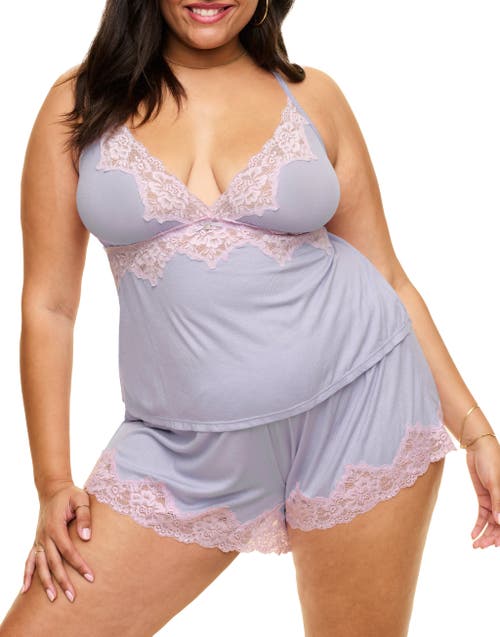 Shop Adore Me Lora Pajama Cami & Shorts Set In Medium Purple