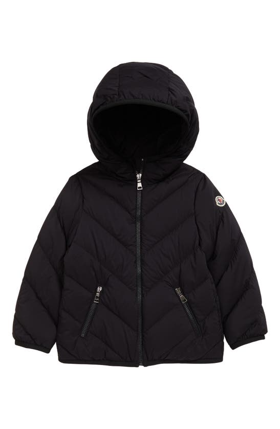Moncler Kids' Kaori Brand-patch Shell-down Jacket 8-14 Years In Black