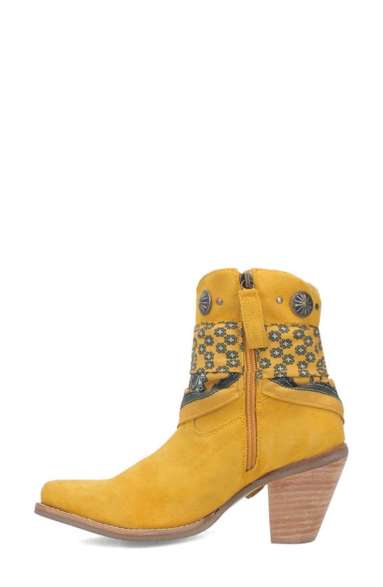 Shop Dingo Bandida Side Zip Western Boot In Yellow