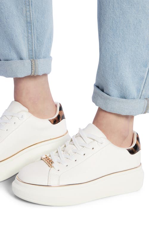 Shop Aldo Tahlea Platform Sneaker In White Combo