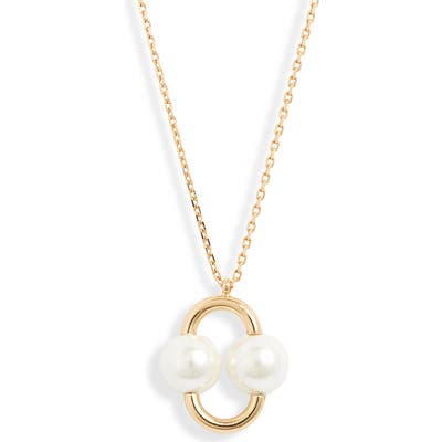 Kate Spade New York Nouveau Pearls Imitation Pearl Pendant Necklace